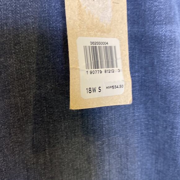 Levi’s 711 Skinny Gray Denim Jean w/Bleach Splatter Mid Rise Slim Fit NWT Sz18WS - Picture 3 of 13